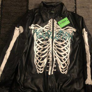 MENS/BOYS BRAND NEW JADED LONDON SKELETON BONE BLK JACKET